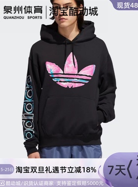 Adidas/阿迪达斯三叶草WATERCOLOR HDY男子连帽卫衣套头衫 ED6273