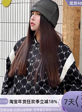 MLB男女同款防风保暖针织外套夹克3AKCV0144-3AJPQ0141-3AJPM0641