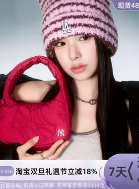 MLB男女同款轻便云朵包爱心挂件拎包斜挎包3ABQSM16N-3ACRB045N