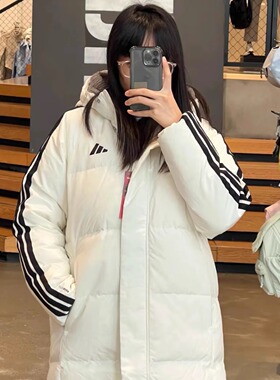 Adidas女子防风保暖舒适鸭绒羽绒服JM1234JM1236KC2484KC2485