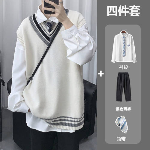 毛衣背心韩版针织ins港风dk制服