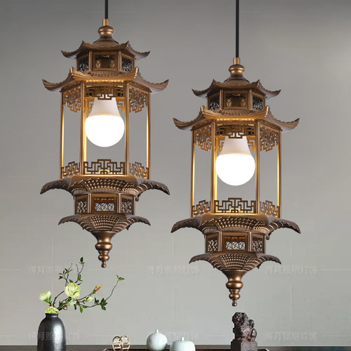 宋式美学吊灯茶室灯走廊过道禅意