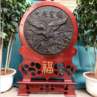 普洱茶生茶雕大展宏图落地大摆件云南茶马古道茶叶工艺品家居开业
