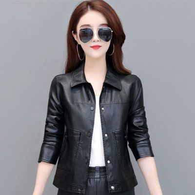 2025年新款春秋季皮衣女