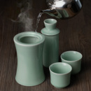 陶瓷黄酒温酒壶老式 温酒器酒具 烫酒壶半斤酒壶家用二两白酒杯中式