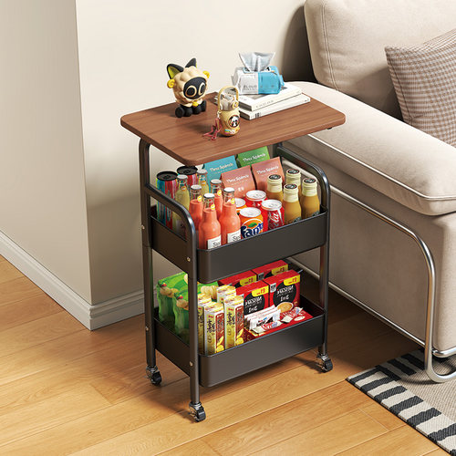 中古收纳置物架小推车零食整理架