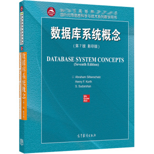 数据库系统概念 第7版 影印版 Abraham Silberschatz 数据库基本概念数据库设计语言和系统设计 数据库原理方面介绍 高教社书