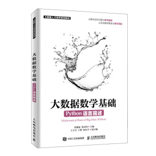 大数据数学基础 Python语言描述 雷俊丽 张良均 科学域微积分概率论与数理统计线性代数数值计算多元统计分析等数学基础知识书籍