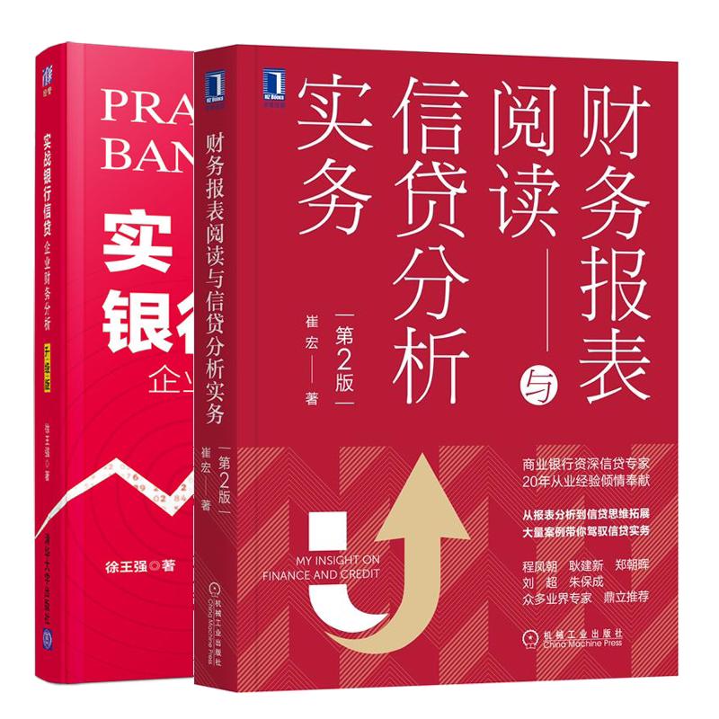财务报表阅读与信贷分析实务 2版+实战银行信贷企业财务分析版 企业财务分析策略信贷资产风险防范银行信贷人员书籍
