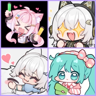 qq人头像线条设计情侣简约手绘定制可爱饭圈oc约稿Q版动漫