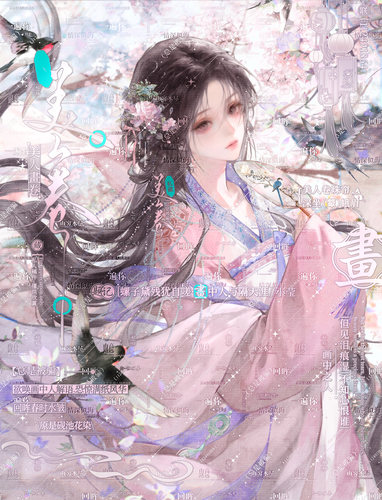 打包16张 不正经扭蛋49期 古风女生插画头像原创圈直购高清厚底纹