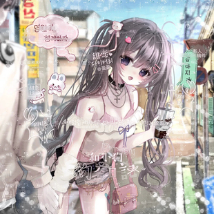 打包40张 离别信扭蛋岁岁 情侣动漫插画头像原创圈直购高清无水印