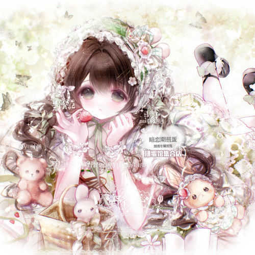 抱盒7张 萌物番暗恋期扭蛋纯 女生动漫头像原创圈直购高清无水印