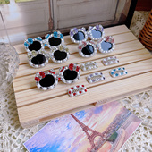 新款 手工宠物发夹眼镜发卡马尔济斯头饰约克夏西施比熊泰迪猫碎毛