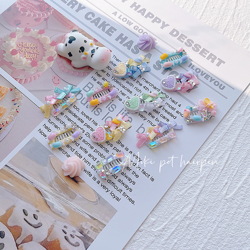 MiKi马尔济斯宠物发夹新品促销