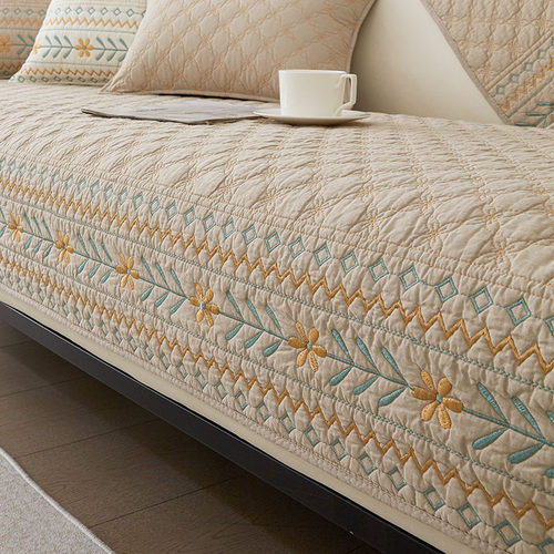 全棉防滑小清新沙发垫