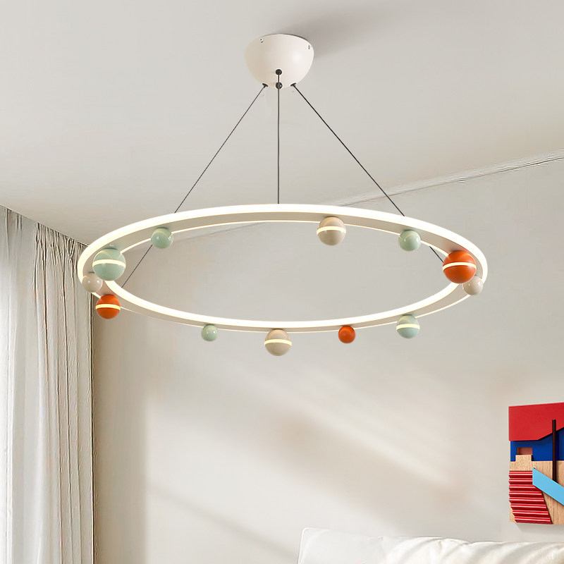 多巴胺客厅吊灯现代简约孟菲斯拼色创意设计感主灯卧室吊灯