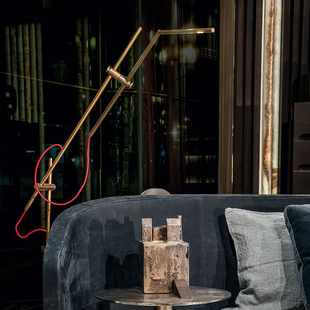 henge美式简约客厅沙发灯简约现代立体大理石线条灯可调节落地灯