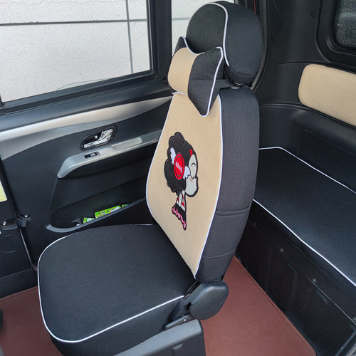 全包专用东威电动车亚麻座套四季