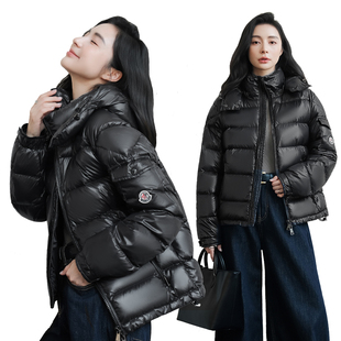 连帽宽松加厚白鸭绒韩版 羽绒服女短款 面包服加厚外套 新款 2025冬季