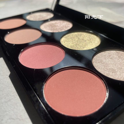 英国makeup revolution8色腮红盘云母烤粉珠光哑光裸粉高光烘焙