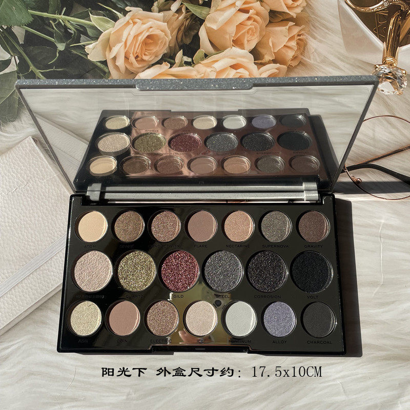 英国眼影盘makeup revolution20色眼影盘珠光哑光大地色彩妆盘