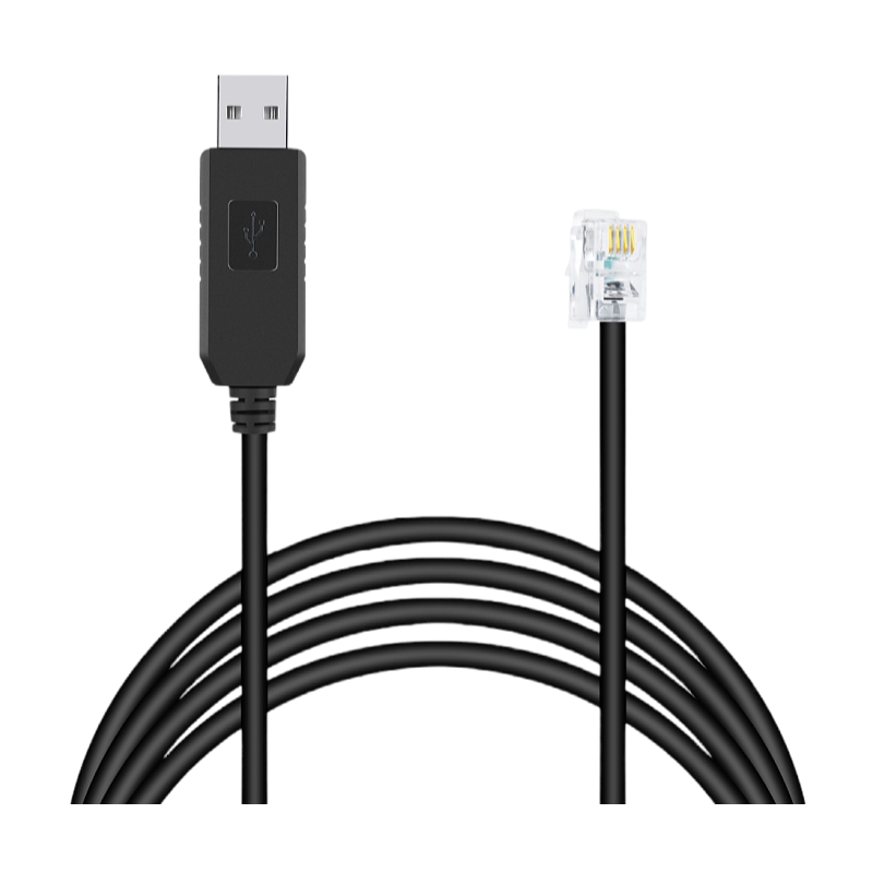 新能源 usb转rj11 rj12 rs232配置适用工业设备太阳能电脑串口线