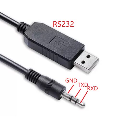 USBRS232转3.5mm串口COM转接线