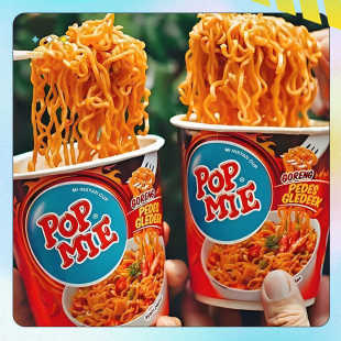 印尼原装popmie速食方便香辣捞汤面喜达SEDAAP韩式火鸡辣牛丸和风