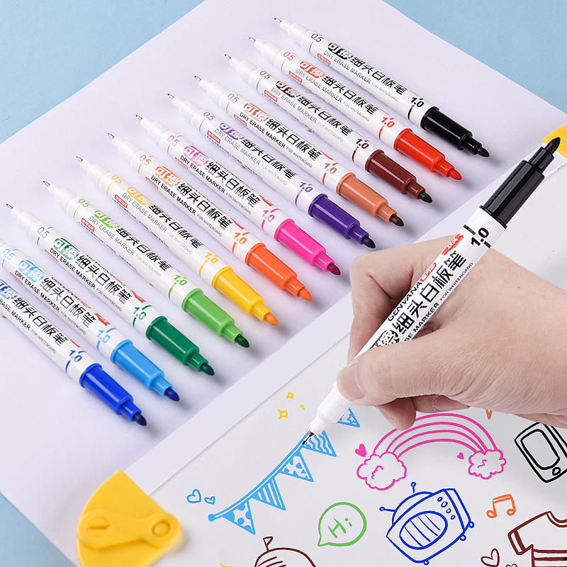 彩色白板笔12色0.5-1.0mm白板笔