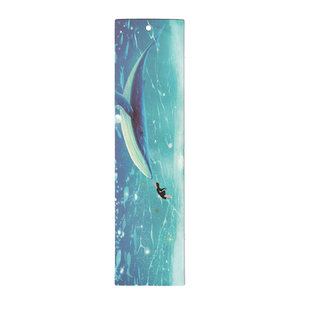 《一条鲸鱼一座岛》30张盒装纸质书签加厚硬卡纸读书标签记录创意图案阅读书页文艺手帐素材卡片空白可爱书签