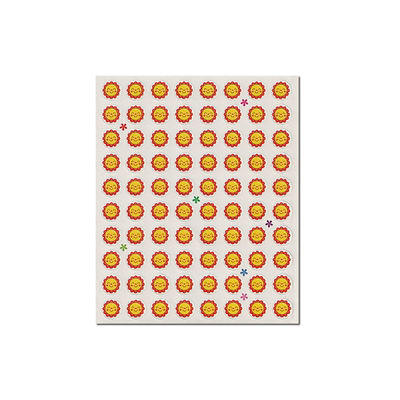 卡通小红花儿童奖励贴纸