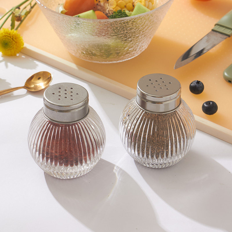 包邮家用创意厨房玻璃胡椒粉瓶烧烤调料瓶鸡精味精调味罐撒料瓶子