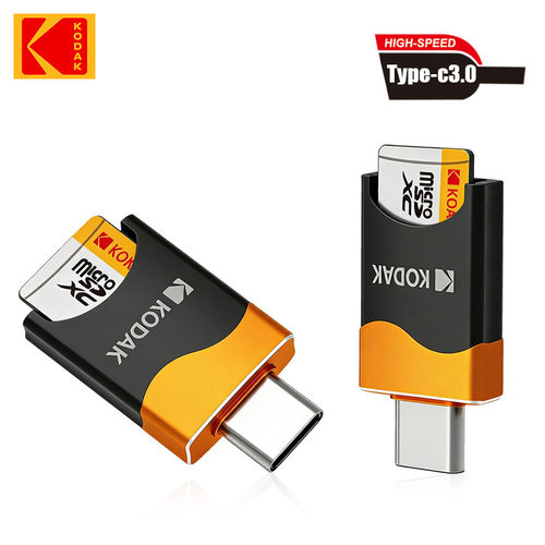 KODAK柯达T330 USB3.0读卡器即插即用TF卡Type-C接口microSD卡