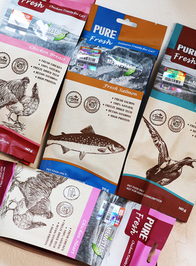 小顾商店 喵达FD鲜肉冻干宠物零食 猫零食肉干冻干 三文鱼 鳕鱼