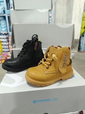 斯乃纳清仓秋冬新款洋气男女童真皮马丁靴单皮靴中小童软底短靴