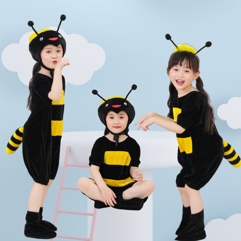 六一儿童小蚂蚁表演服幼儿动物卡通话剧造型演出蚂蚁过河舞蹈服装