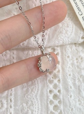 现货新鲜出炉小众百搭白玉髓足银