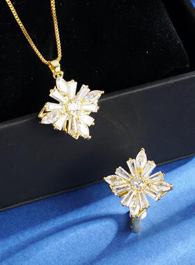 镀18K金几何风项链女冷淡风饰品