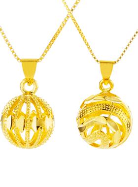 复古镀金越南沙金镂空吊坠