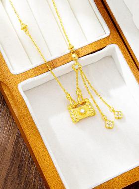 民族风流苏镶钻锁骨链女款