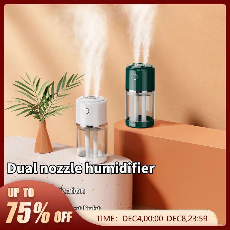 Household Air Humidifier Dual Nozzle Desktop USB Fog Water S