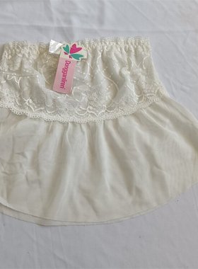 D35-19女式夏季薄款抹胸裹胸吊带背心网纱蕾丝防走光内搭打底白色