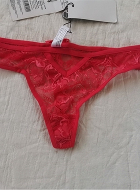 D14-17外单女式丁字裤T裤T-BACK裤中低腰性感夏季红色本命年内裤