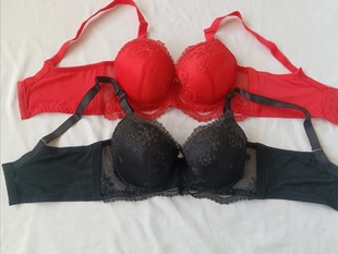 有钢圈上薄下厚秋冬蕾丝AB杯文胸内衣胸罩bra胸衣9.9元 C12 06女式