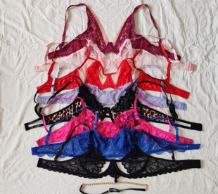 36女式 蕾丝性感法式 多款 有钢圈薄款 文胸内衣bra欧美外单 式 B21