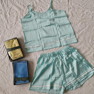 套装 一套吊带背心短裤 夏季 B15 居家睡眠薄款 睡衣睡裤 薄款 02女式