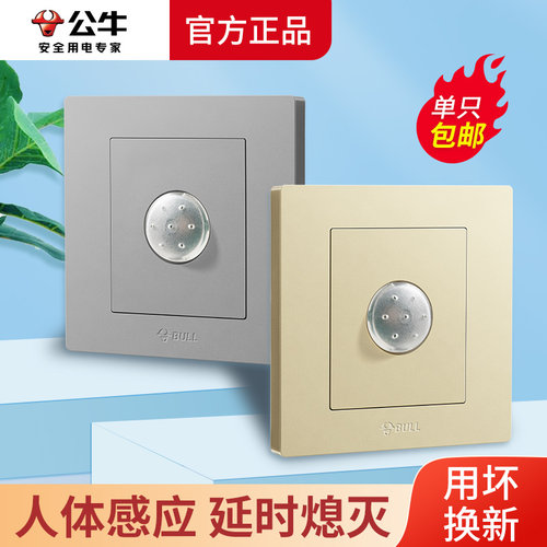 公牛声光控人体红外感应开关