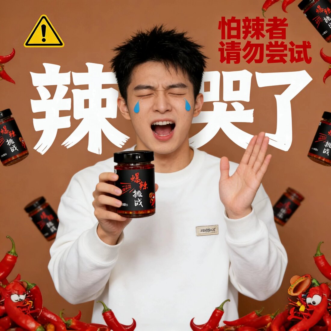 爆辣酱云南魔鬼辣椒酱超辣下饭酱