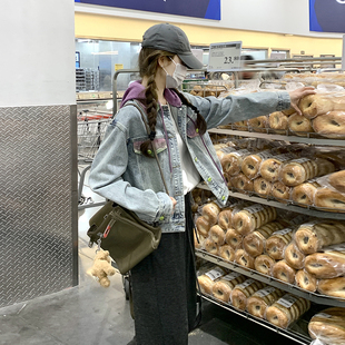 时尚 新款 首发 2026春季 8501P145K218 戴帽牛仔拼色外套2C098